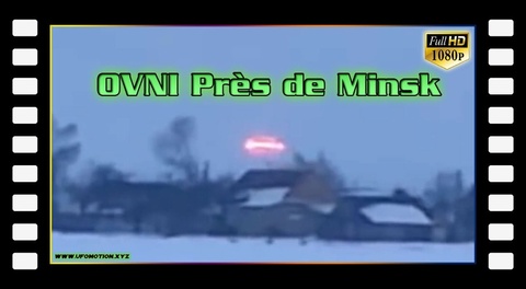 OVNI Des témoins filment un OVNI en voiture près de Minsk