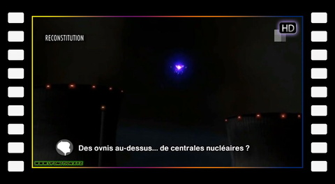 Ovni survolant une centrale nucleaire (2012)